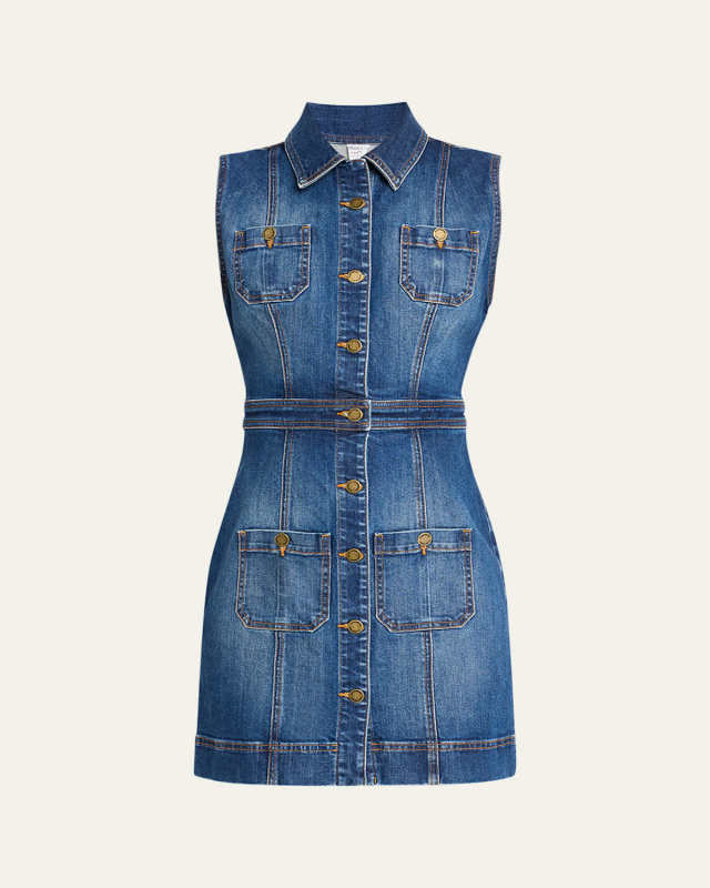 Katalina Sleeveless Denim Mini Dress